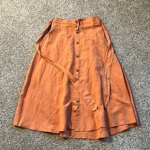 button down skirt